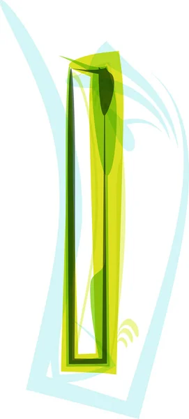 Екологія Веганський Зелений Екологічний Елемент Органічний Символ Художній Шрифт Векторна — стоковий вектор