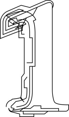 Mimari proje yazı tipi, teknik çizim tarzı alfabe. Geometrik tipografi. Tel çerçeve numarası, mimari logo ve başlık için taslak vuruşları olan tipografik tasarım. İzole vektör tipi.