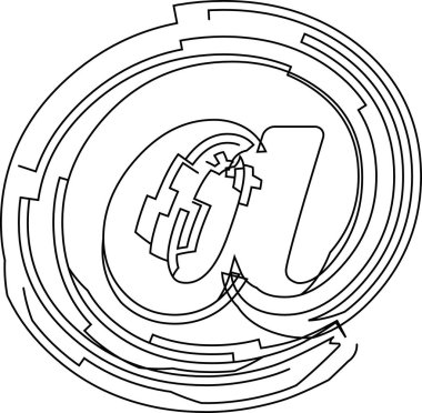 Mimari proje yazı tipi, teknik çizim tarzı alfabe. Geometrik tipografi. Tel çerçeve sembolü, mimari logo ve başlık için taslak vuruşları olan tipografik tasarım. İzole vektör tipi.