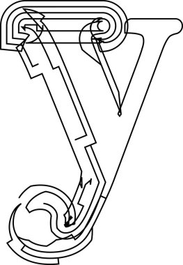 Mimari proje yazı tipi, teknik çizim tarzı alfabe. Geometrik tipografi. Tel çerçeve harfleri, mimari logo ve başlık için taslak darbeleri olan tipografik tasarım. İzole vektör tipi.