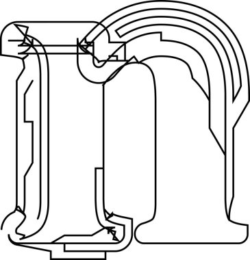 Mimari proje yazı tipi, teknik çizim tarzı alfabe. Geometrik tipografi. Tel çerçeve harfleri, mimari logo ve başlık için taslak darbeleri olan tipografik tasarım. İzole vektör tipi.