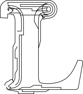 Mimari proje yazı tipi, teknik çizim tarzı alfabe. Geometrik tipografi. Tel çerçeve harfleri, mimari logo ve başlık için taslak darbeleri olan tipografik tasarım. İzole vektör tipi.