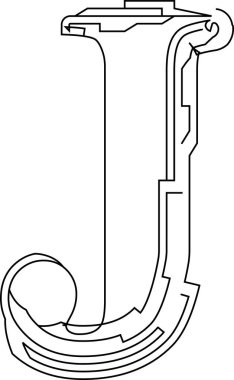 Mimari proje yazı tipi, teknik çizim tarzı alfabe. Geometrik tipografi. Tel çerçeve harfleri, mimari logo ve başlık için taslak darbeleri olan tipografik tasarım. İzole vektör tipi.
