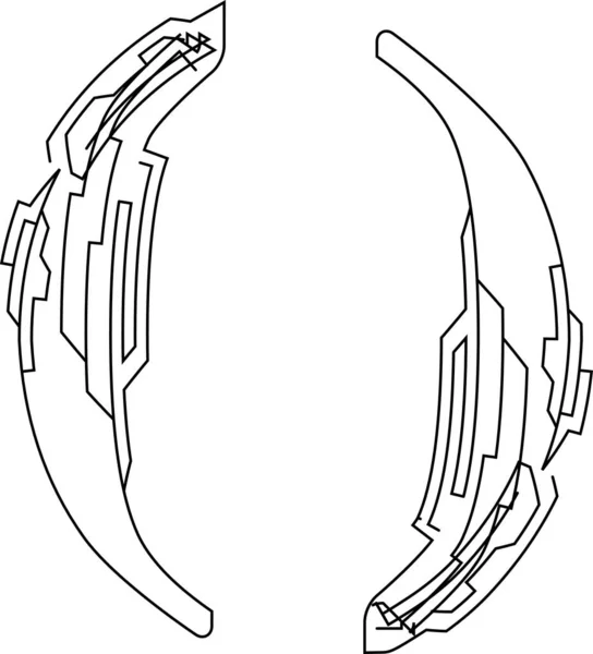 Αρχιτεκτονική Γραμματοσειρά Έργου Τεχνική Αλφάβητο Στυλ Σχεδίασης Γεωμετρική Τυπογραφία Wireframe — Διανυσματικό Αρχείο