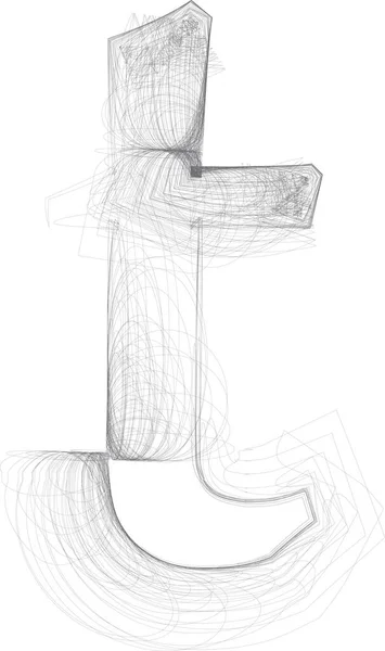Скетч Нарисованный Цифровым Способом Векторное Рукопожатие — стоковый вектор