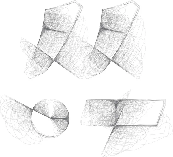 Schizzo Disegnato Digitale Doodle Simbolo Disegnato Mano Vettore — Vettoriale Stock