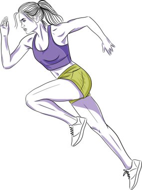 Spor salonunda esneme hareketleri yapan genç bir kadın. Sağlıklı vücut, meditasyon ve pilates yapan kadın denge, esneklik ve refah için egzersiz yapıyor.