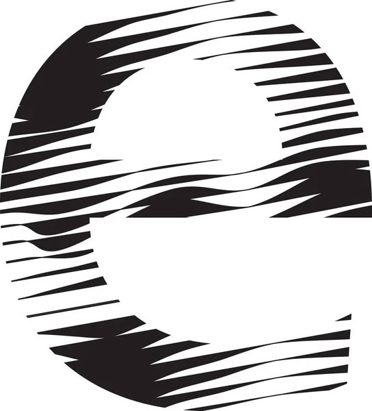Letter Streep Bewegingslijn Logo Illustratie — Stockvector