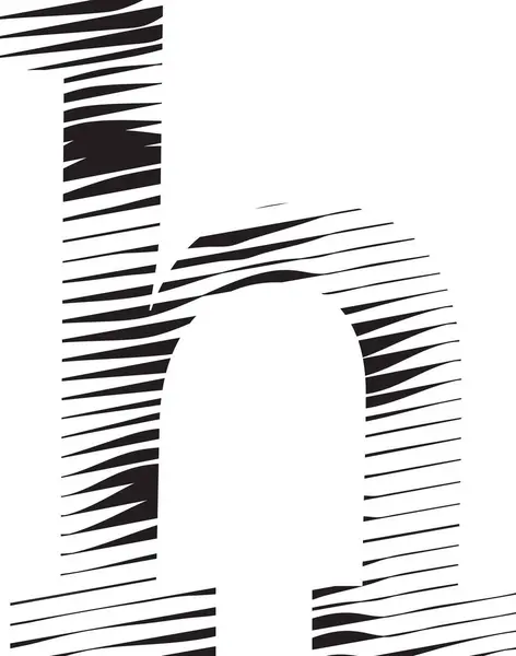 Иллюстрация Логотипа Линии Движения Буквы — стоковый вектор