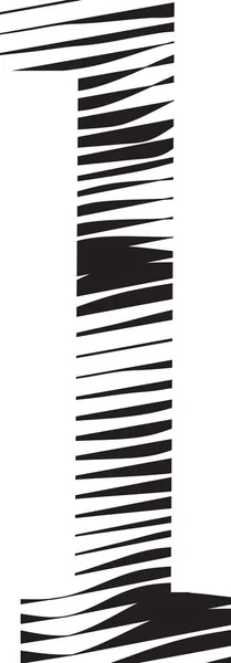 Písmeno Proužek Pohyb Řádek Logo Ilustrace — Stockový vektor
