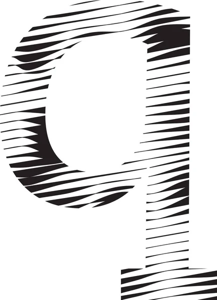 Písmeno Proužek Logo Čáry Pohybu Ilustrace — Stockový vektor