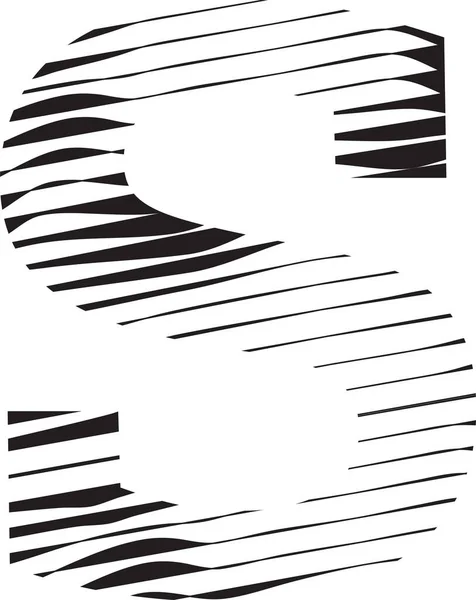 Letra Raya Movimiento Línea Logotipo Ilustración — Vector de stock