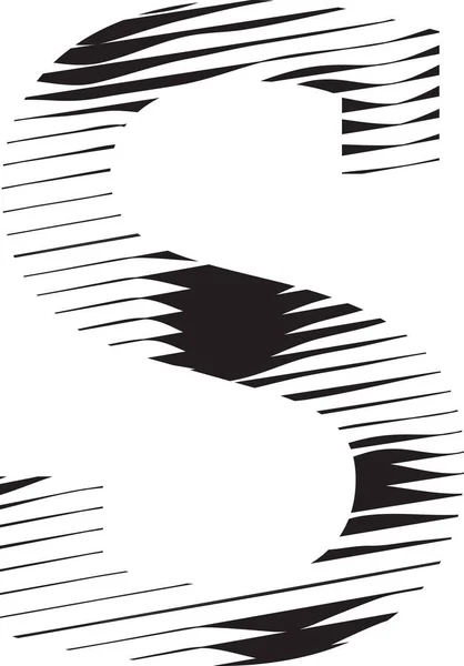 Letter Stripe Motion Line Logo Illustration — Stock Vector