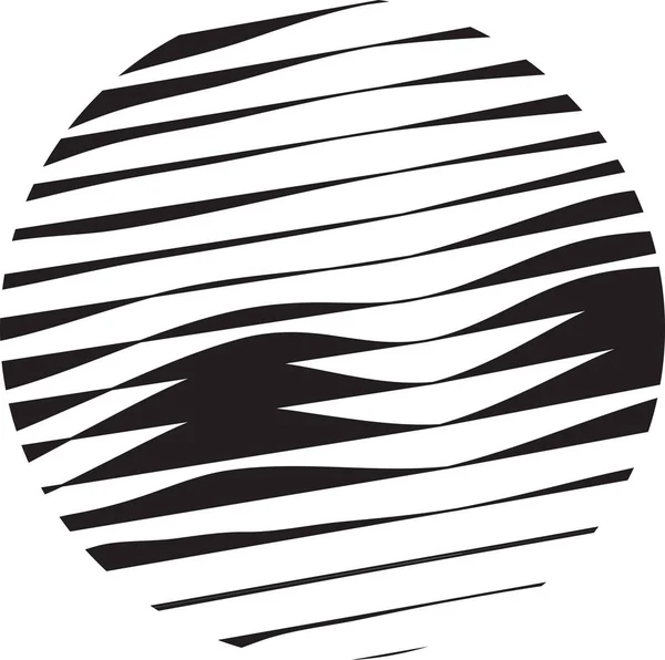 Çizgili Hareket Çizgisi Logosuyla Çember Sembolü Telifsiz Stok Illüstrasyonlar