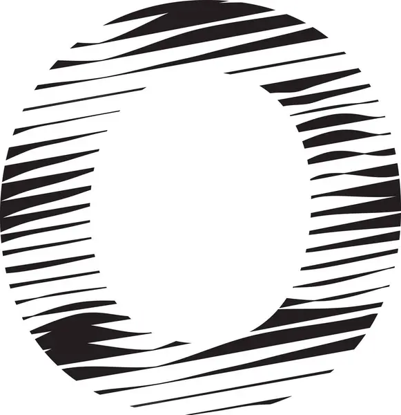 Bokstav Rand Rörelse Linje Logotyp Illustration Royaltyfria Stockvektorer