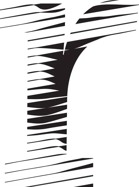 Літера Смуга Руху Лінія Логотипу Ілюстрація Векторна Графіка