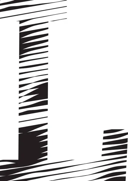 Letter Streep Bewegingslijn Logo Illustratie Rechtenvrije Stockvectors