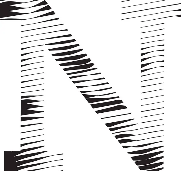 Letra Listra Linha Movimento Logotipo Ilustração Gráficos Vetores