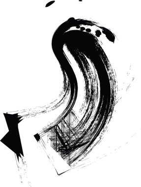 Yıpranmış harf baskı desenli desenli yazı tipi. Eşsiz tasarım yazı tipi. Noktalama işareti. Vektör İllüstrasyonu.