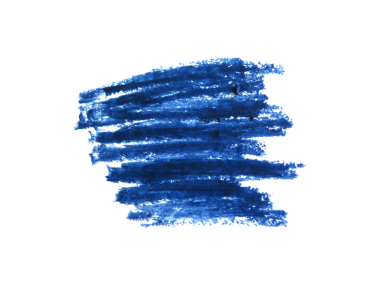 Mavi eyeliner kozmetik kalem beyaz arka plan üzerinde izole