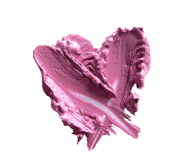 parçalanmış kırmızı ve pembe kalp şeklinde