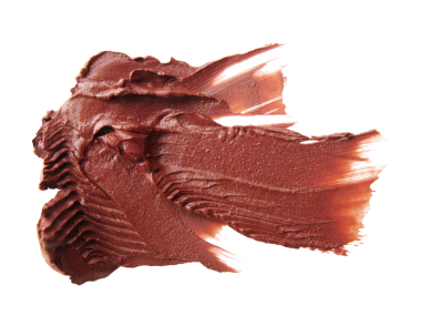 Şeffaf arkaplanda lekeli bir ruju kapat