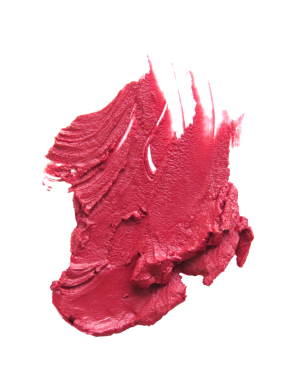 Şeffaf arkaplanda lekeli bir ruju kapat