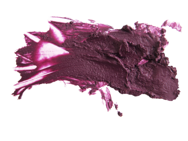 Şeffaf arkaplanda lekeli bir ruju kapat