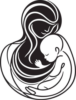 Bir annenin bebeğini kucağına alması, sevgiyi, ilgiyi ve aile bağını sembolize eder. Annelik ve aile teması için ideal..