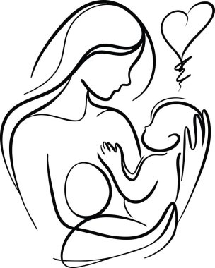 Bir annenin bebeğini kucağına alması, sevgiyi, ilgiyi ve aile bağını sembolize eder. Annelik ve aile teması için ideal..