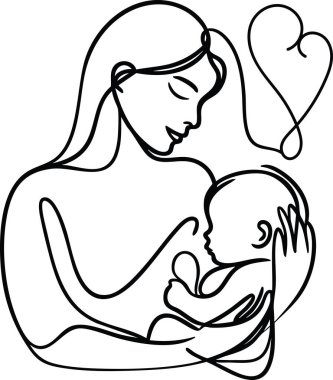 Bir annenin bebeğini kucağına alması, sevgiyi, ilgiyi ve aile bağını sembolize eder. Annelik ve aile teması için ideal..