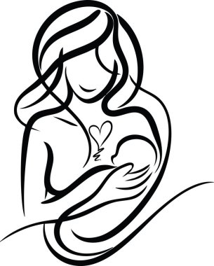 Bir annenin bebeğini kucağına alması, sevgiyi, ilgiyi ve aile bağını sembolize eder. Annelik ve aile teması için ideal..