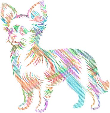 tüm gövde çizimi Chorkie köpek, hayvan tasarımları, markalaşma, baskılar ve eğitim materyallerinde kullanmak için ideal.