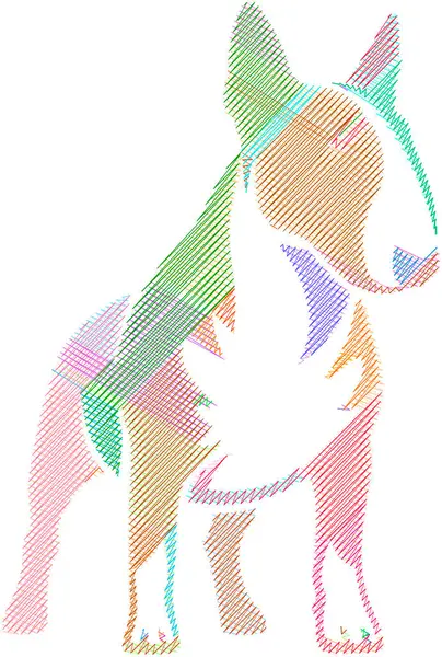 Amerikan Bulldog 'unun tasviri, kaslı yapısını ve ayırt edici özelliklerini gösteriyor.