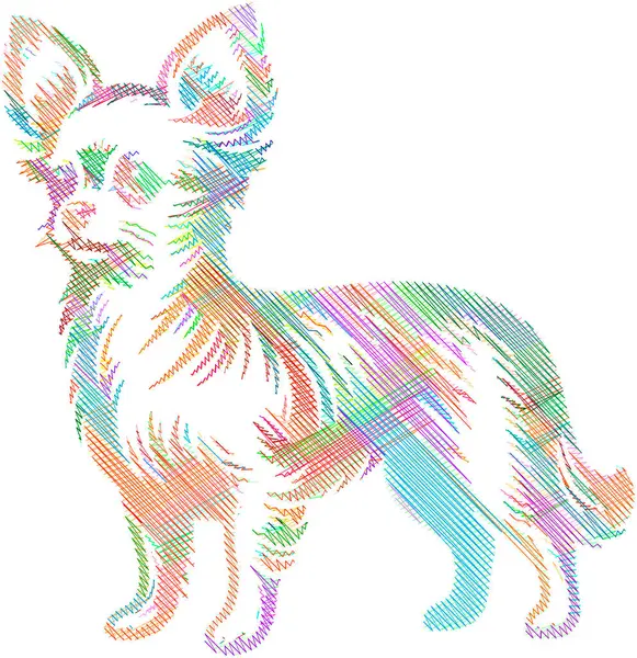 tüm gövde çizimi Chorkie köpek, hayvan tasarımları, markalaşma, baskılar ve eğitim materyallerinde kullanmak için ideal.