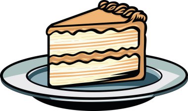 Klasik katmanlı pasta, fırın promosyonları, tatlı tarifleri ya da tatlı durum tasarımları için mükemmel. Ev yapımı iyilik ve kutlama hissi uyandırıyor..