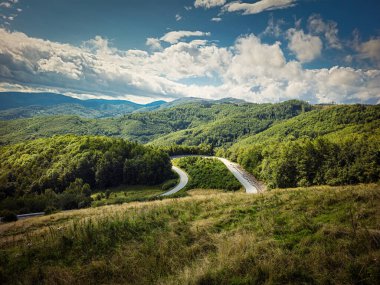 Slovakya 'daki manzara yolu