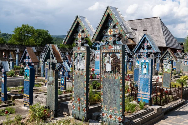 Сапанта Румунія Липня 2022 Року Веселе Кладовище Селі Сапанта Округ — стокове фото