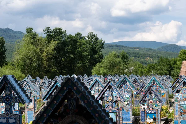 Sapanta Roumanie Juillet 2022 Cimetière Joyeux Dans Village Sapanta Comté — Photo