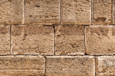 Antik Yunan taş duvar dokusu arka planı.