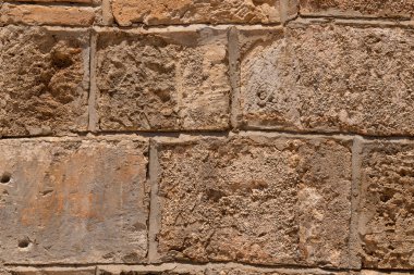 Antik Yunan taş duvar dokusu arka planı.