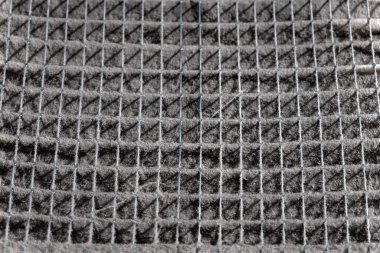 Ev havası filtresi, kiri ve parçacığı gösteriyor. Bakteri büküm ve hastalığına neden oluyor..