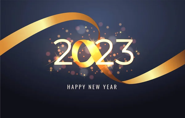 Yeni Yıl 2023 Altın Renkli Arkaplan