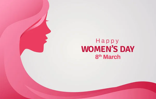 Happy Women Day Background Template — Stock Vector