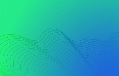 Yeşil mavi geometrik arka plan şablonu. Pankart ve yüzücü için zarif bir tasarım konsepti olan arkaplan şablonu.