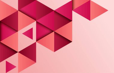 Kırmızı üçgen gradyan arka plan şablonu. Pankart ve yüzücü için zarif bir tasarım konsepti olan arkaplan şablonu.