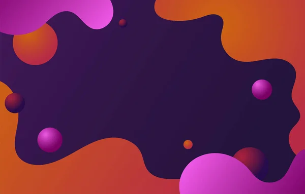 Orange Pink Liquid Abstract Gradient Background Template Background Template Elegant — Stock Vector