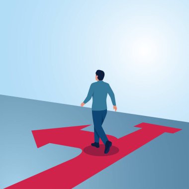 Bir adam, önündeki çıkmaz sokağa döner. Dönüşümün, yeniliğin ve değişimin daha iyi bir şekilde resmedilmesi..