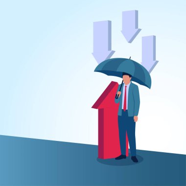 Şemsiye tutan bir adam okun düşmesini engeller. Değişime karşı direnişin metaforik bir göstergesi, tekdüzeliğe karşı savaşmak ve fark yaratmak..