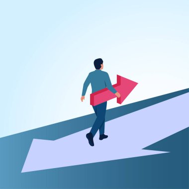 Karşıt okları başka bir okun üzerinde taşıyan bir adam. Değişime direnmenin, tekdüzeliğe karşı savaşmanın ve fark yaratmanın metaforik bir göstergesi..